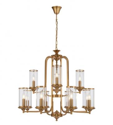 VELDEN 12 LIGHT COPPER PENDANT